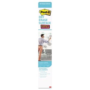 Post-It Def3x2 Dry Erase Surface with Adhesive Backing, 36-Inch X 24-Inch, White