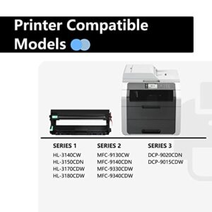 DR221CL High Yield Drum Unit : 4-Pack(1BK/1C/1M/1Y) Drwn Compatible DR-221CL Drum Cartridge Replacement for Brother DCP-9020CDN HL-3140CW 3170CDW MFC-9130CW 9330CDW Printer, DR221CL