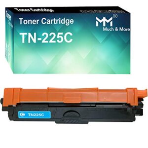 mm much & more compatible toner cartridge replacement for brother tn225 tn-225c tn-225 tn221 use with hl-l3140cw hl-l3150cdw hl-3170cdw mfc-9130cw mfc-9140cdn mfc-9330cdw mfc-9340cdw printers (cyan)