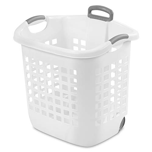 Sterilite 12248004 Laundry Basket, 62 L, White, Pack of 4