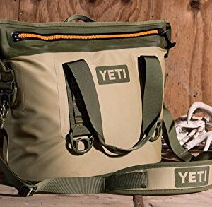 YETI Hopper Two 20 Portable Cooler, Field Tan / Blaze Orange