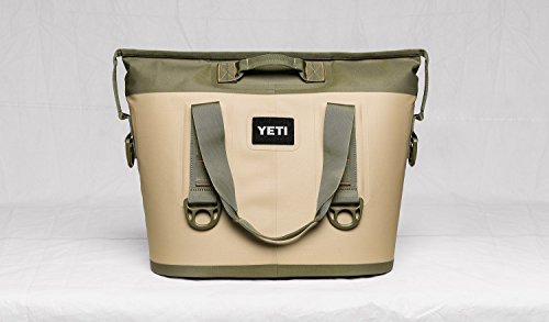 YETI Hopper Two 20 Portable Cooler, Field Tan / Blaze Orange