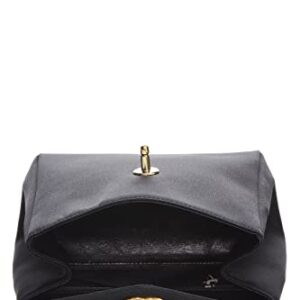 CHANEL, Pre-Loved Black Satin Envelope Flap Mini, Black