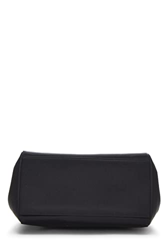 CHANEL, Pre-Loved Black Satin Envelope Flap Mini, Black