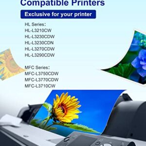 TN227 TN-227BK/C/M/Y High Yield 4 Pack Toner Cartridge Replacement for Brother TN227 TN223 TN 227 Compatible with MFC-L3770CDW HL-L3290CDW HL-L3270CDW MFC-L3710C HL-L3210CW