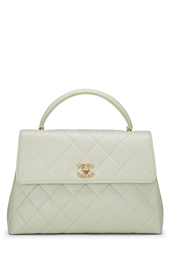 CHANEL, Pre-Loved Green Quilted Lambskin Kelly Small, Green