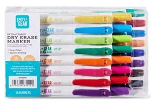 pen gear 16 pack retractable low odor dry erase markers
