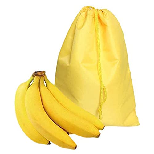 MORSNE yellow banana bags prevent ripening,banana storage freshness bag-looking lightweight convenient veggie bag washable durable (YELLOW-1 pack)