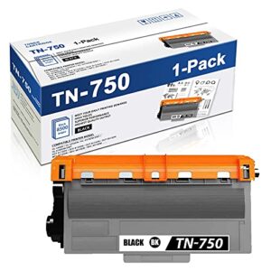 maxcolor tn750 1 pack black,compatible tn-750 high yield toner cartridge replacement for brother hl-5470dw/dwt 5440d 5450dn dcp-8150dn 8155dn 8110dn mfc-8710dw 8810dw printer toner cartridge