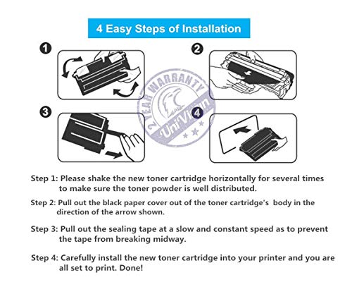 UniVirgin Compatible Toner Cartridge Replacement for Brother TN436 TN-436 for use in Brother HL-L8360CDW HL-L8360CDWT HL-L9310CDW MFC-L8900CDW MFC-L9570CDW (BCMY,4-Pack)