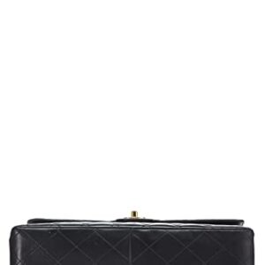 CHANEL, Pre-Loved Black Quilted Lambskin Half Flap Jumbo, Black