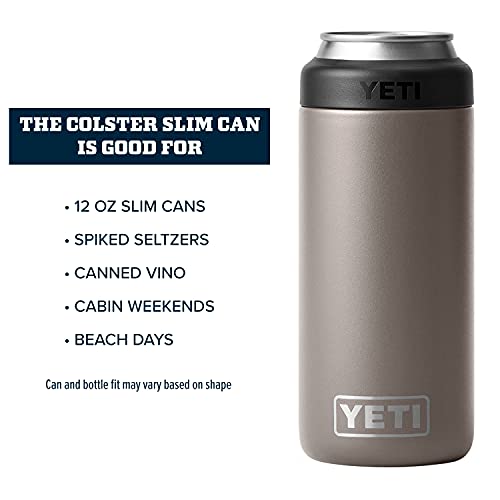 YETI Rambler 12 oz. Colster Slim Can Insulator for the Slim Hard Seltzer Cans, Sharptail Taupe