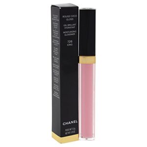 chanel rouge coco gloss moisturizing glossimer lip gloss, 726 icing, 0.19 ounce