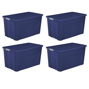 Sterilite 45-Gallon (180-Quart) Wheeled Latch Storage Box, Set of 4