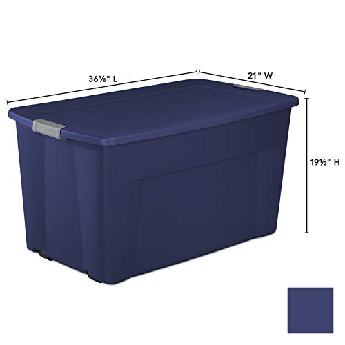 Sterilite 45-Gallon (180-Quart) Wheeled Latch Storage Box, Set of 4