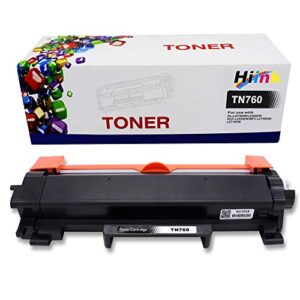 hiink compatible toner cartridge replacement for brother tn-760 tn730 tn760 toner used in hl-l2350dw hl-l2395dw hl-l2390dw hl-l2370dw dcp-l2550dw mfc-l2710dw mfc-l2750dw mfc-l2730dw(1-pack, with chip)