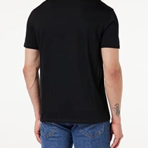 A|X ARMANI EXCHANGE Armani Exchange Men's EST 1991 Logo Tee, Black, Medium