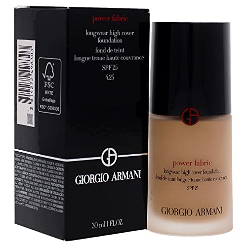 Giorgio Armani Power Fabric Longwear High Cover Foundation SPF 25 - 4.25 Women Foundation 1 oz