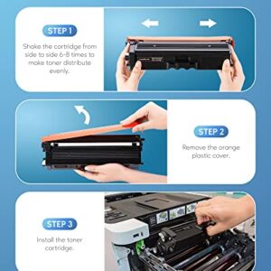 TN433 Toner Cartridge Compatible with Brother TN433 TN-433 TN431 for Brother HL-L8360Cdw HL-L8260Cdw MFC-L8610Cdw MFC-L8900Cdw HL-L8360Cdwt Printer (1Black,1Cyan,1Magenta,1Yellow)