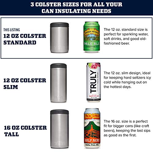 YETI Rambler 12 oz. Colster Can Insulator for Standard Size Cans, Black (NO CAN INSERT)