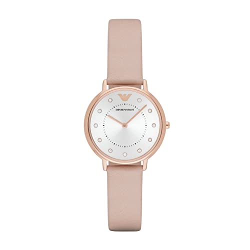 Emporio Armani Women's AR2510 Dress Blush Leather Quartz Watch