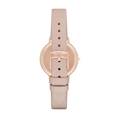 Emporio Armani Women's AR2510 Dress Blush Leather Quartz Watch