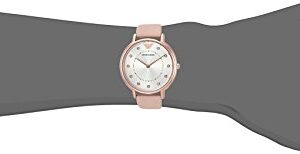 Emporio Armani Women's AR2510 Dress Blush Leather Quartz Watch