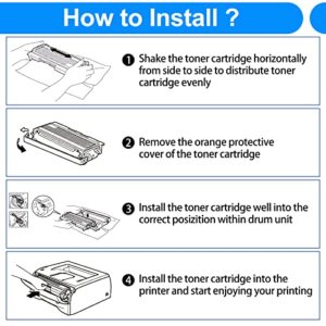 SuperInk Compatible Toner Cartridge Replacement for Brother TN850 TN-850 TN820 TN-820 (Black, 10-Pack)