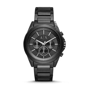 ax armani exchange men’s stainless steel watch, color: black/black (model: ax2601)