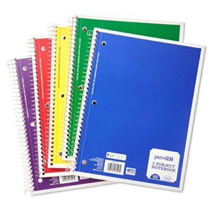 pen + gear 1-subject spiral notebook, college ruled 70 pages – pack of 5
