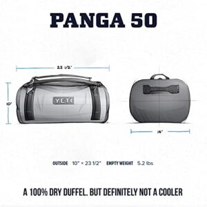 YETI Panga 50 Airtight Waterproof Submersible Duffel Bag, Storm Gray