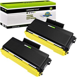 greencycle tn-650 toner cartridge replacement compatible for brother dcp-8050dn hl-5350dn hl-5380dn mfc-8370 mfc-8680dn printer pack of 2 (2pk tn650)