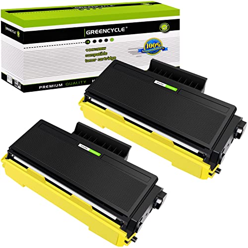 GREENCYCLE TN-650 Toner Cartridge Replacement Compatible for Brother DCP-8050DN HL-5350DN HL-5380DN MFC-8370 MFC-8680DN Printer Pack of 2 (2PK TN650)