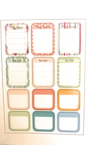 Pen+Gear planner refill 4 sticker sheets calendar to do list 146 stickers