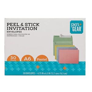 pen+gear peel & stick invitation envelopes