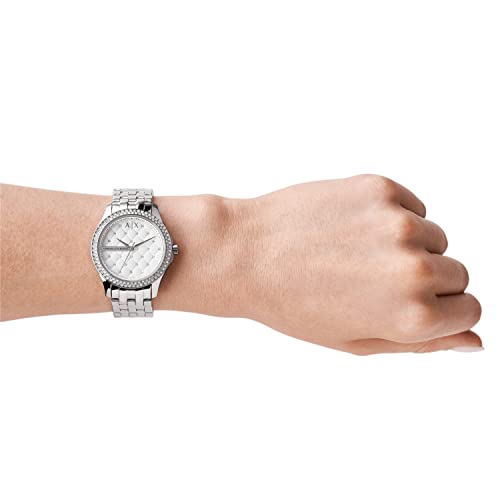 AX ARMANI EXCHANGE Women's Stainless Steel Watch, Color: Silver (Model: AX5215)