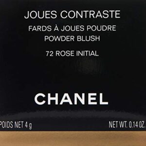 Chanel Joues Contraste Powder Blush No. 72 Rose Initial for Women Blush, 0.18 Ounce