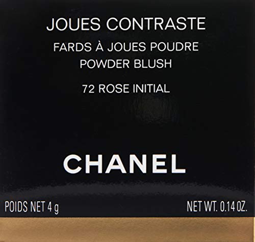 Chanel Joues Contraste Powder Blush No. 72 Rose Initial for Women Blush, 0.18 Ounce