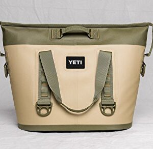 YETI Hopper Two 30 Portable Cooler, Field Tan / Blaze Orange