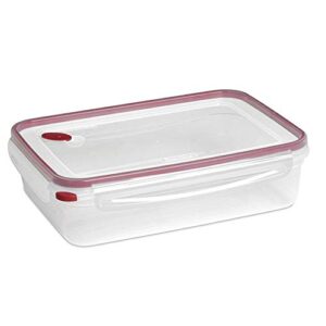 Sterilite 03426604 16.0 Cup BPA Free Rectangle UltraSeal Food Storage Container, For Meal Prep, Leftovers, or Work Lunch, Dishwasher Safe, Red, 8 Pack