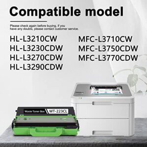 (1 Pack, Black) Compatible WT-223CL Waste Toner Box Replacement for Brother WT223CL HL-L3210CW L3230CDW L3270CDW L3290CDW MFC-L3710CW L3750CDW L3770CDW Printer, by Sold ARGINK