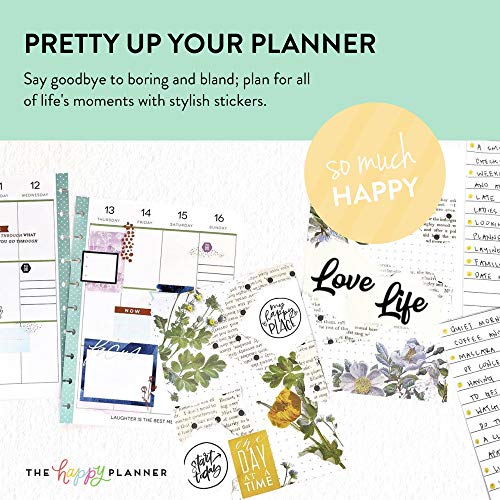 me & my BIG ideas Sticker Value Pack - The Happy Planner Scrapbooking Supplies - The Colorful Life Theme - Multi-Color & Gold Foil - Great for Projects & Albums - 30 Sheets, 1050 Stickers Total