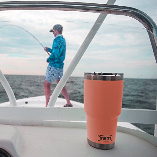 YETI Rambler 30 oz Stainless Steel Vacuum Insulated Tumbler w/MagSlider Lid, Coral