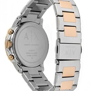 AX ARMANI EXCHANGE Women's Stainless Steel Watch, Color: Two-Tone Rose/Silver (Model: AX4331)