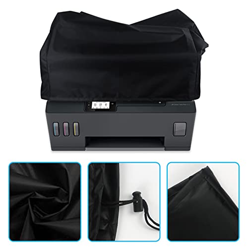 YWL Printer Dust Cover Compatible with Brother MFC-J1010DW Wireless Color Inkjet All-in-One Printer,Waterproof Anti-Static Printer Cover Printer Protector Cover, black