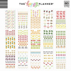 me & my BIG ideas Sticker Value Pack for Classic Planner - The Happy Planner Scrapbooking Supplies - Food Theme - Multi-Color & Gold Foil - Great for Projects & Albums - 30 Sheets, 1551 Stickers