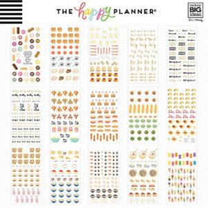 me & my BIG ideas Sticker Value Pack for Classic Planner - The Happy Planner Scrapbooking Supplies - Food Theme - Multi-Color & Gold Foil - Great for Projects & Albums - 30 Sheets, 1551 Stickers