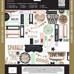 me & my BIG ideas Scrapbook Page Kit, Gold Rush, 12-Inch by 12-Inch