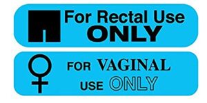 witty yetis for rectal & vaginal use only prank stickers 100 pack. label your friends junk so they use it properly. hilarious gag gift & practical joke. fun novelty stocking stuffer decal for adults