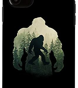 iPhone 11 Sasquatch Yeti Figure Nature Double Exposure Bigfoot Case